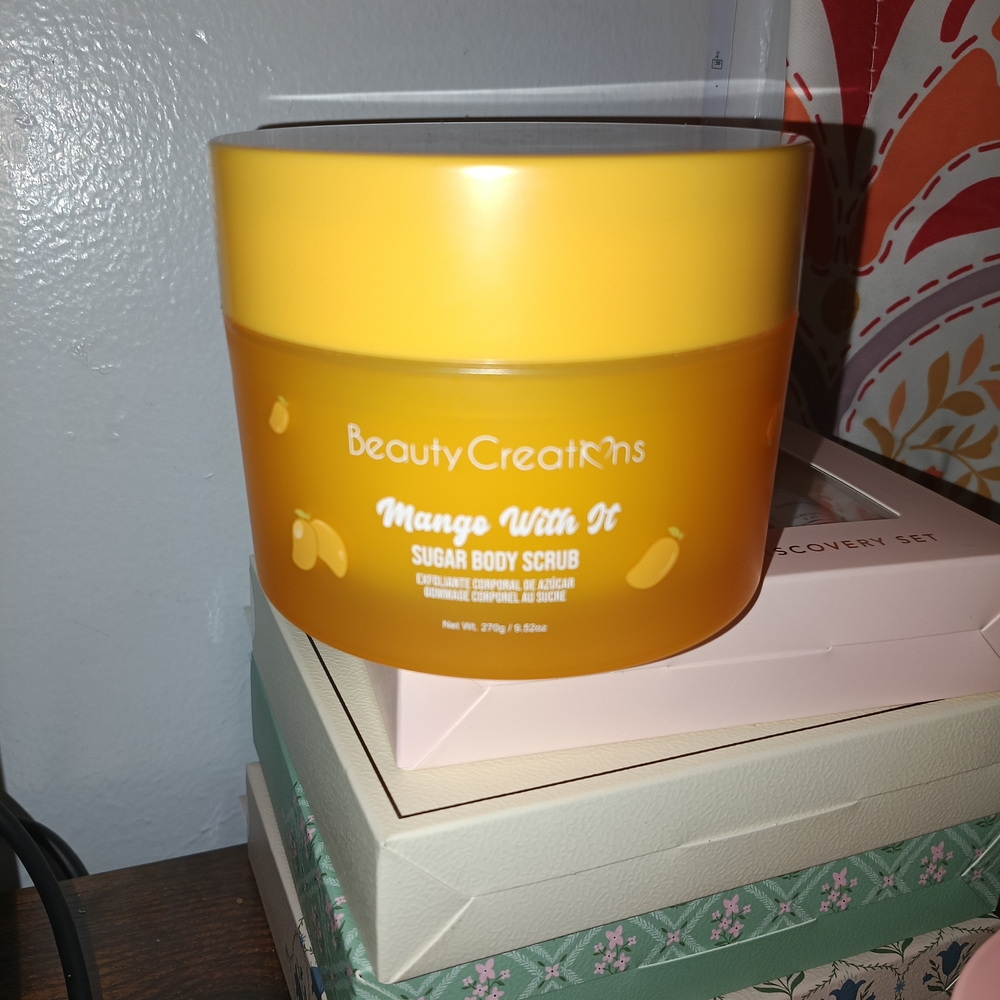 Beauty Creations Mango With It Sugar Body Scrub - Yellow